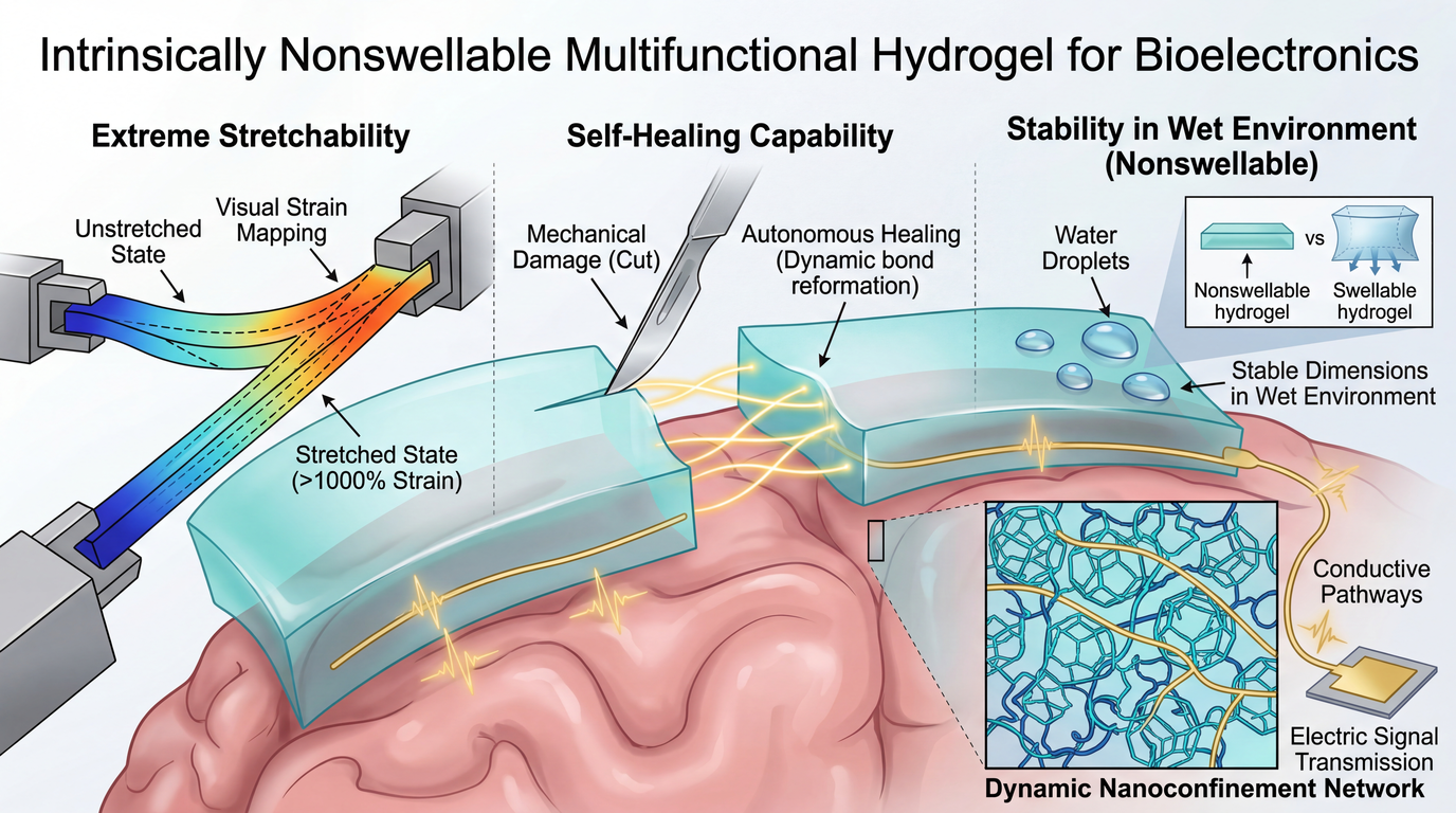Intrinsically Nonswellable Multifunctional Hydrogel
