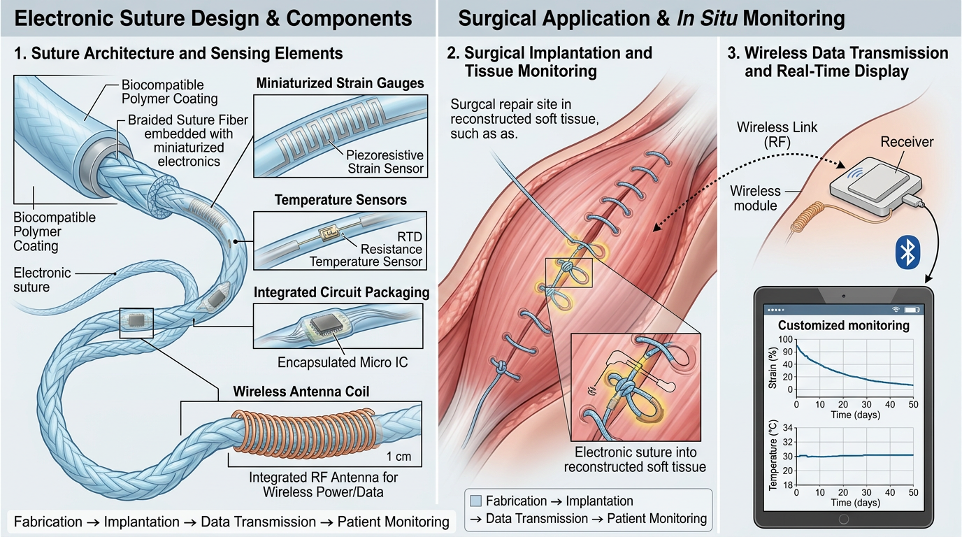 Wireless Electronic Suture Monitoring